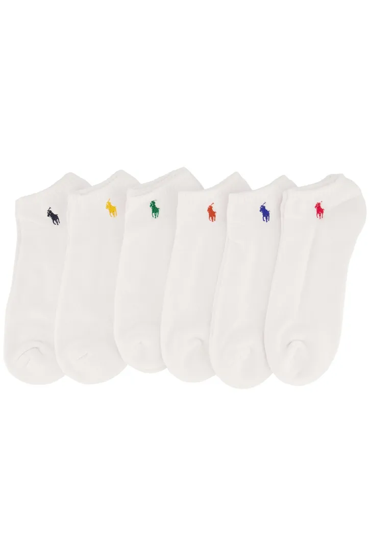 Katoenen Polo Ralph Lauren sokken wit 6-pack