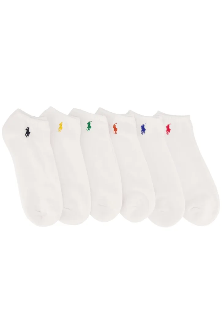Katoenen Polo Ralph Lauren sokken wit 6-pack