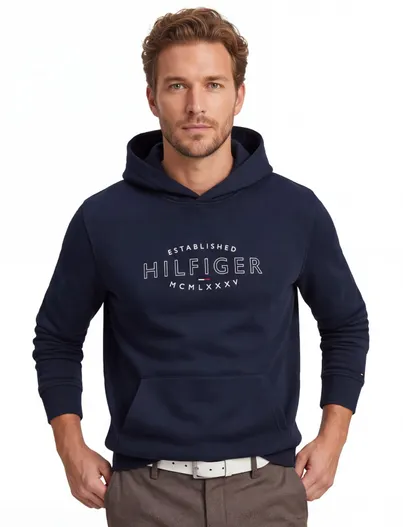 Tommy Hilfiger Tommy Hilfiger hoodie donkerblauw big&tall