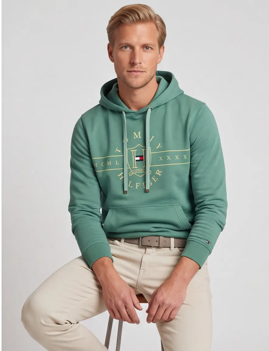 trui Gant groen hoodie