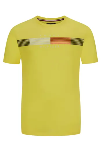 Tommy Hilfiger T-shirt Tommy Hilfiger geel opdruk