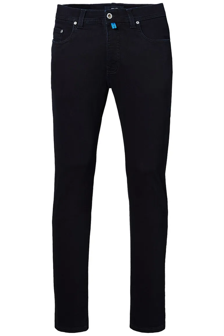 Jeans donkerblauw Pierre Cardin katoen Tapered fit