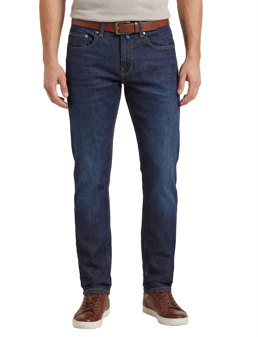 Pierre Cardin Lyon Tapered 5-pocket jeans blauw