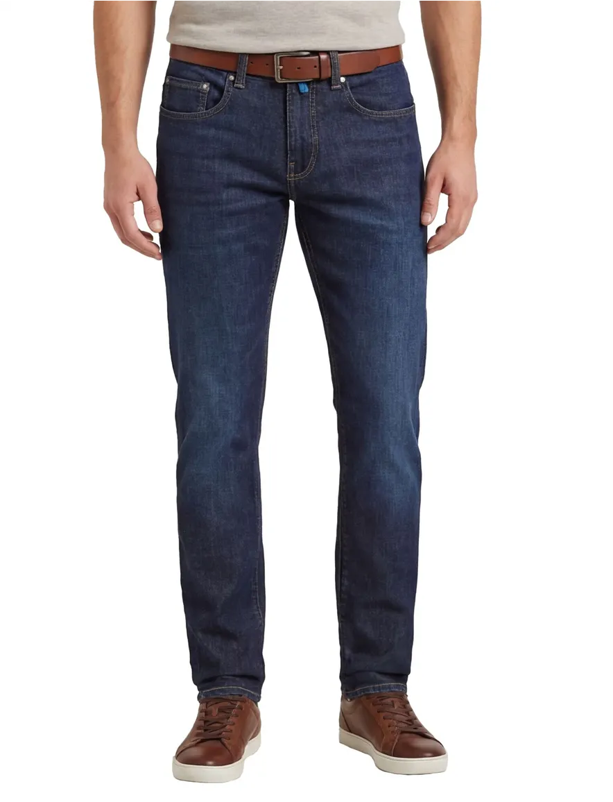 Pierre Cardin Lyon Tapered 5-pocket jeans blauw
