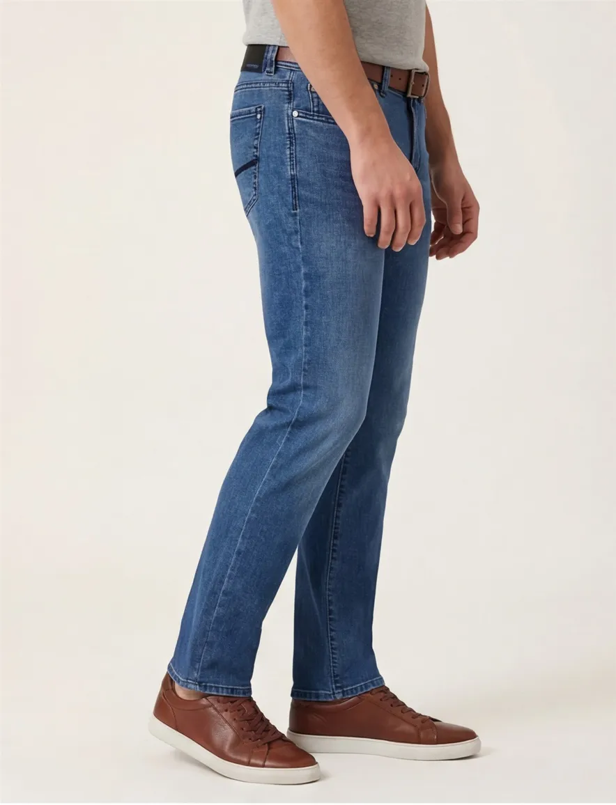 Pierre Cardin Lyon Tapered Futureflex middenblauw jeans Big&Tall