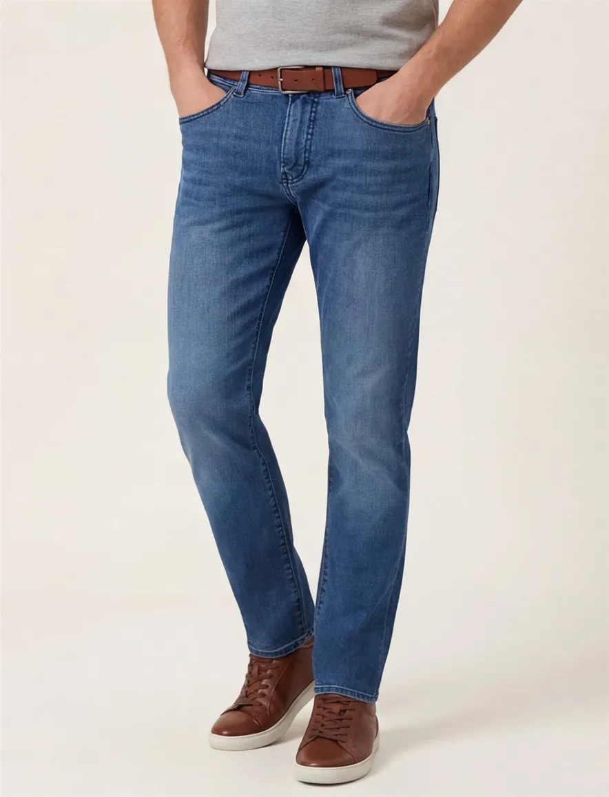 Pierre Cardin Lyon Tapered middenblauw 5-p