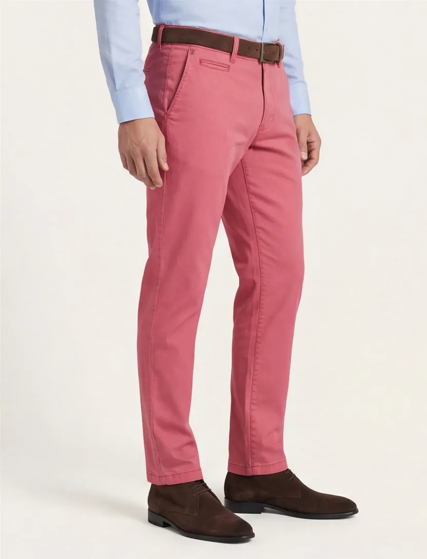 Gardeur Benny Modern fit roze chino
