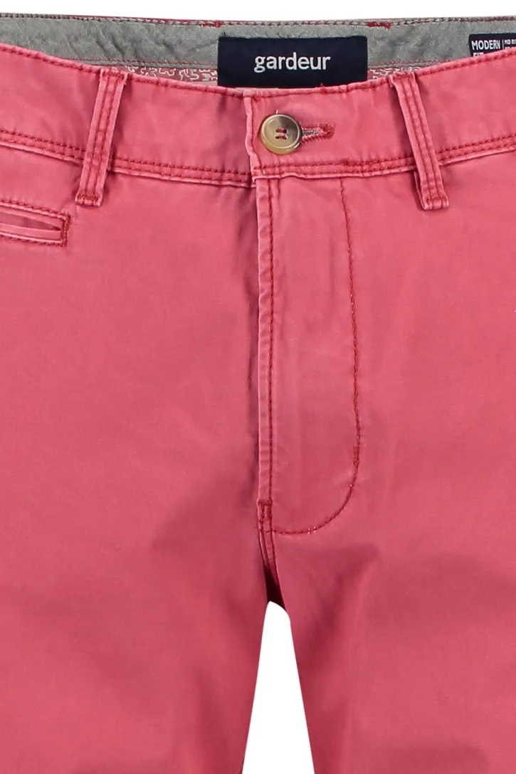 Gardeur Benny Modern fit roze chino