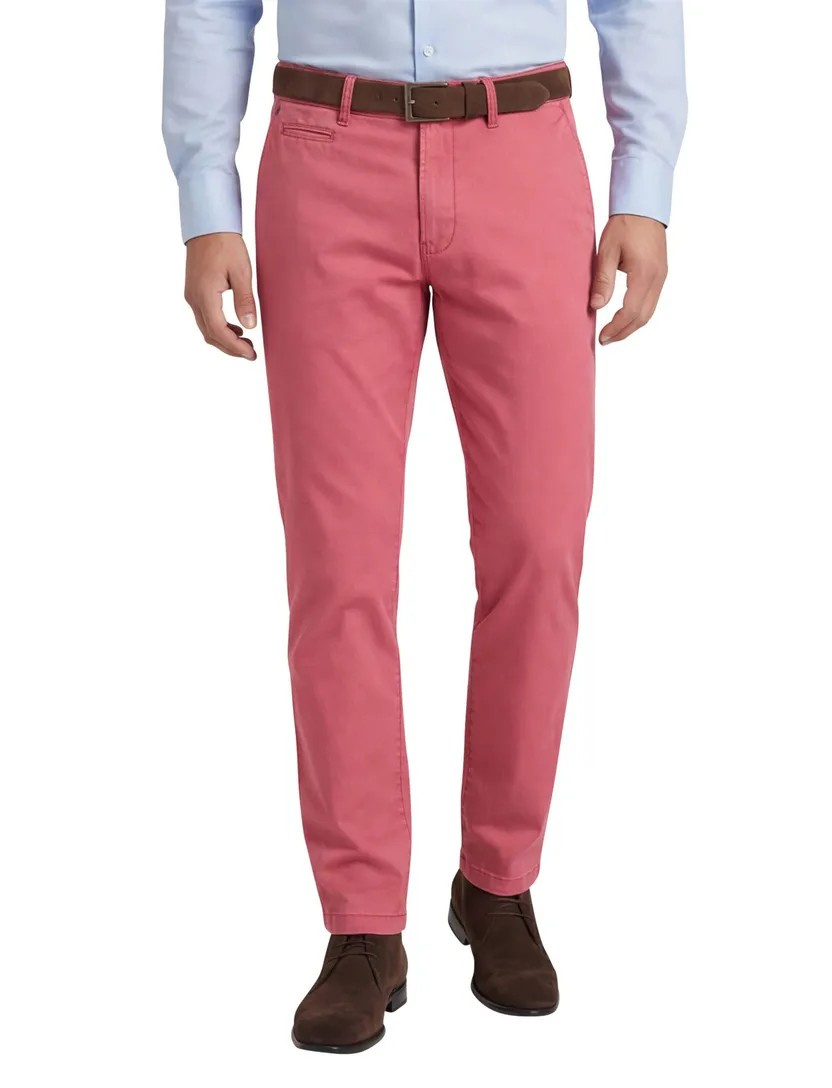 Gardeur Benny Modern fit roze chino