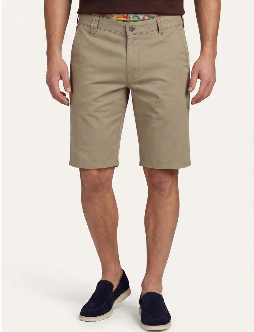 Meyer Modern Fit bermuda khaki