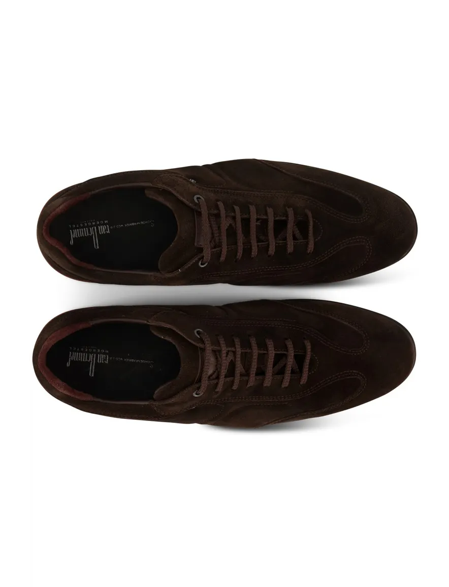 Sneakers Floris van Bommel effen suède bruin