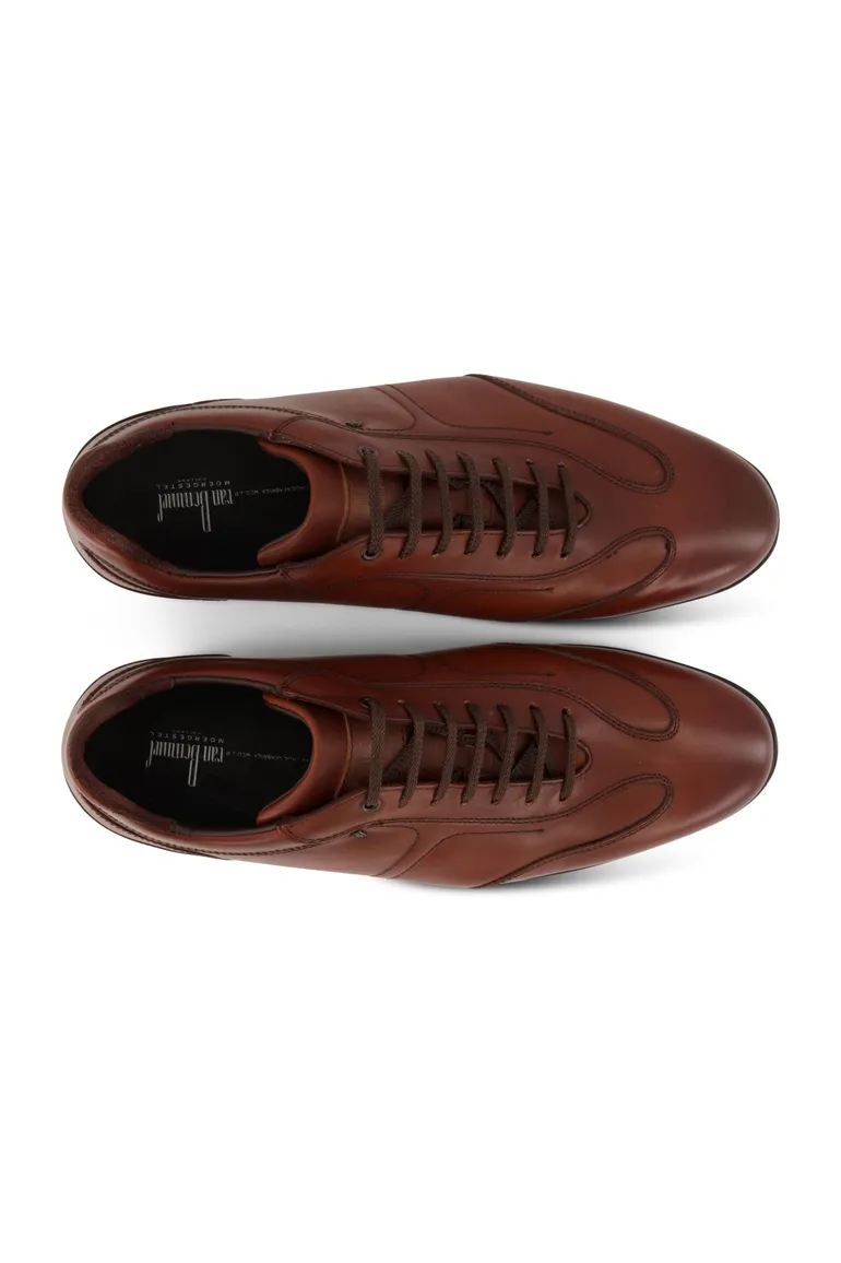 Bruine Floris van Bommel sneakers leer
