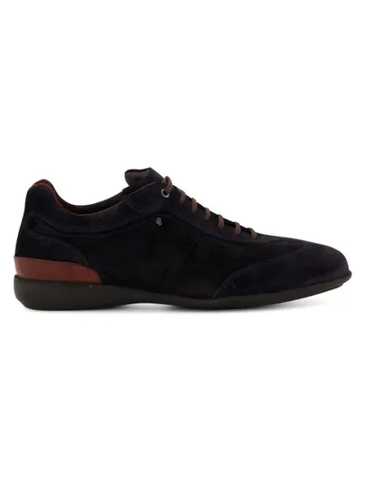 Floris van Bommel Floris van Bommel schoenen effen suede donkerblauw