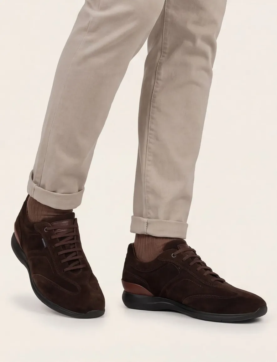 Floris van Bommel schoenen donkerblauw effen suede