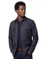 Eton vest opstaande kraag donkerblauw knopen effen