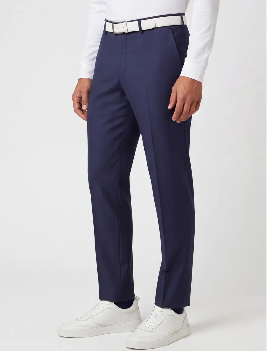 Dressler pantalon mix en match donkerblauw wol
