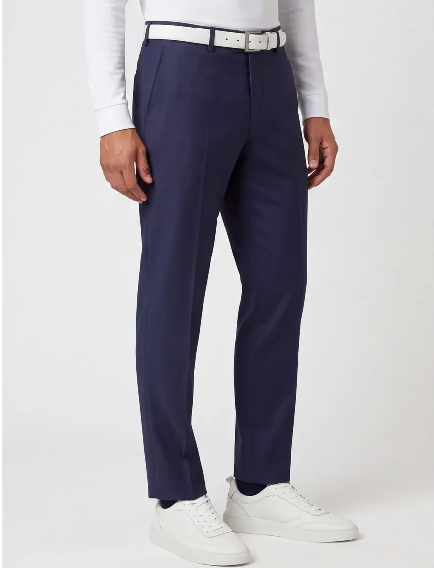 Dressler pantalon mix en match donkerblauw wol