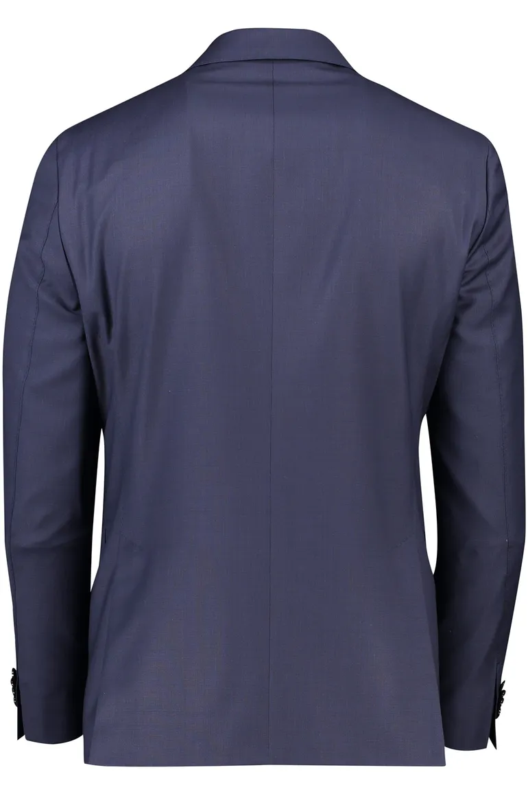 Wollen Dressler colbert donkerblauw effen slim fit