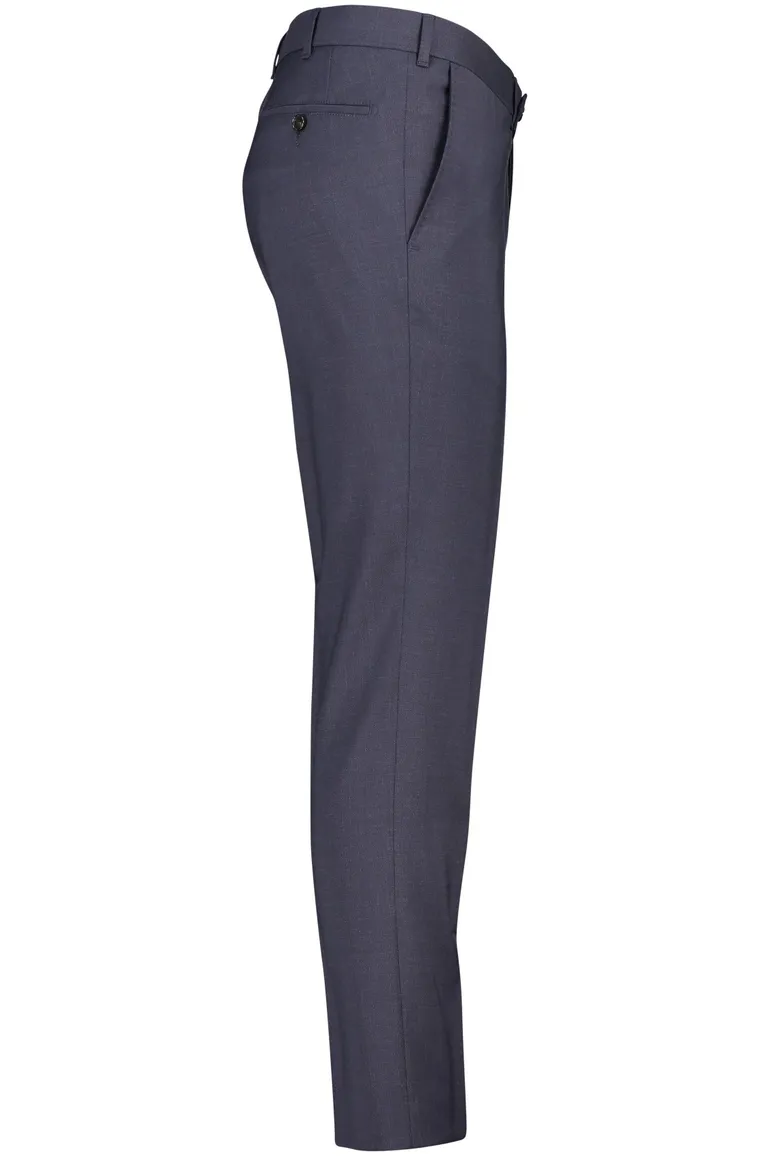 Dressler pantalon mix en match donkerblauw effen wol