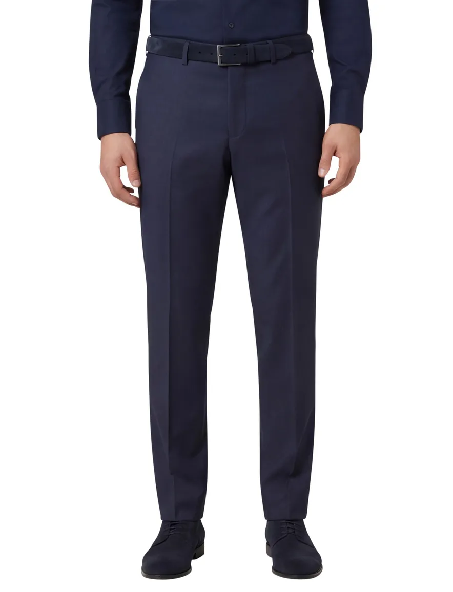 Dressler pantalon mix en match donkerblauw effen wol
