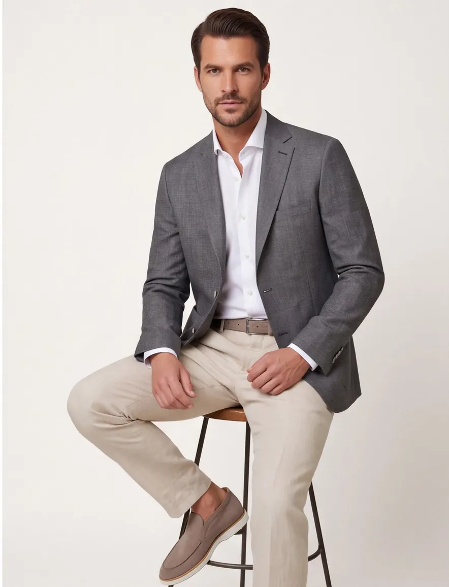 Dressler Comfort Fit colbert groen