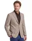 Dressler colbert beige effen katoen, wol normale fit