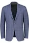 Blauw geruit linnen Dressler colbert normale fit herenmode