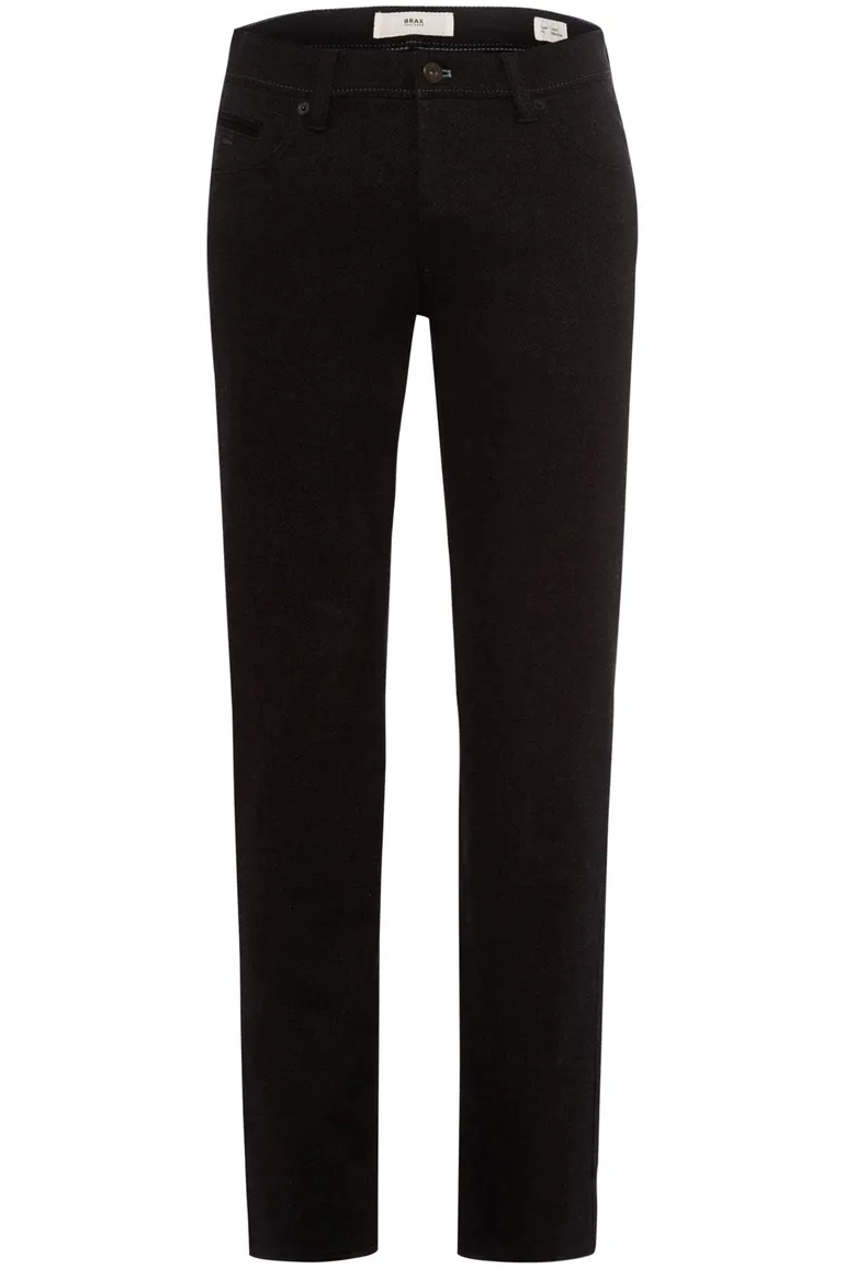 jeans Brax zwart effen katoen