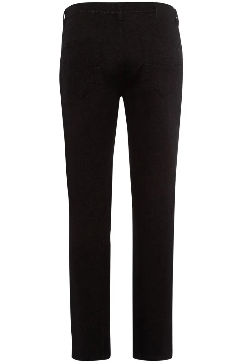 jeans Brax zwart effen katoen