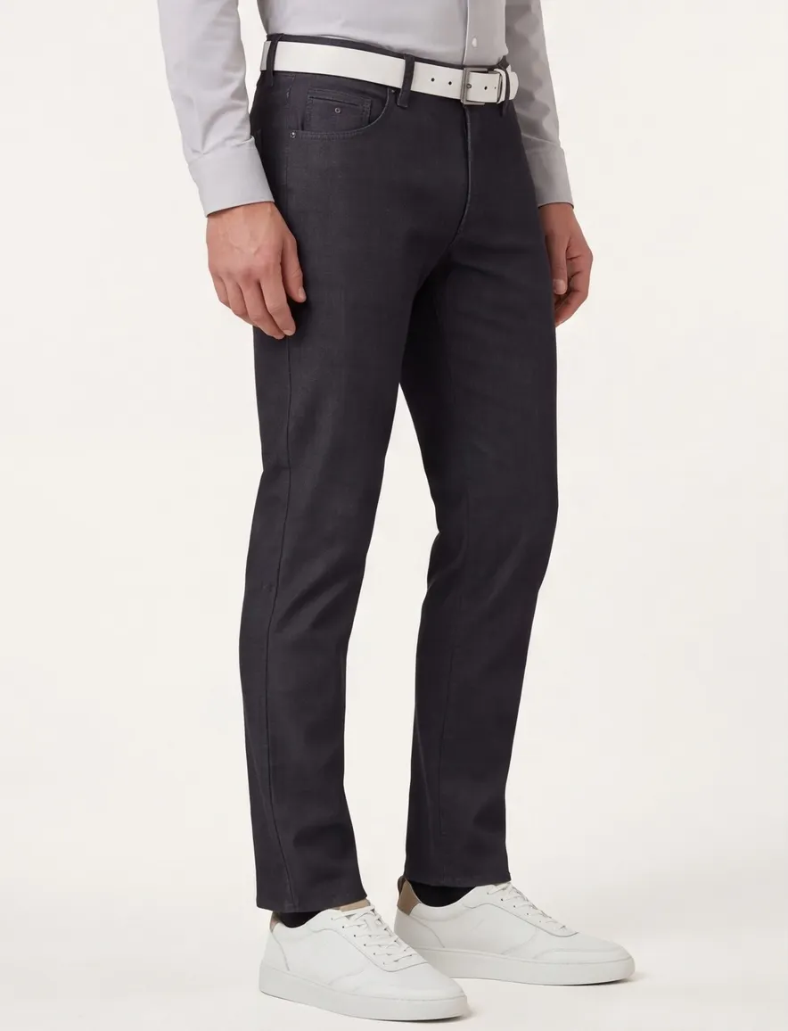 Brax jeans zwart gemêleerd katoen
