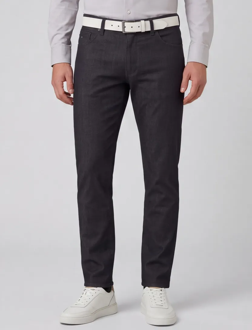 Brax jeans zwart gemêleerd katoen