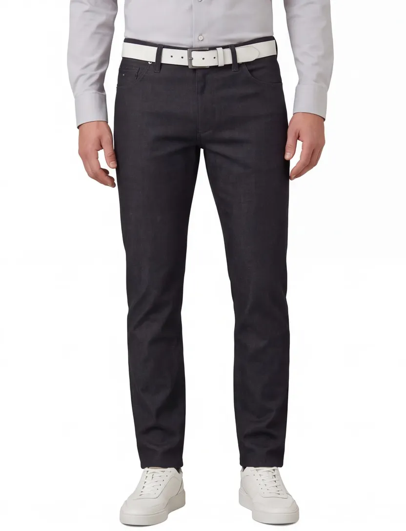 Brax jeans zwart gemêleerd katoen