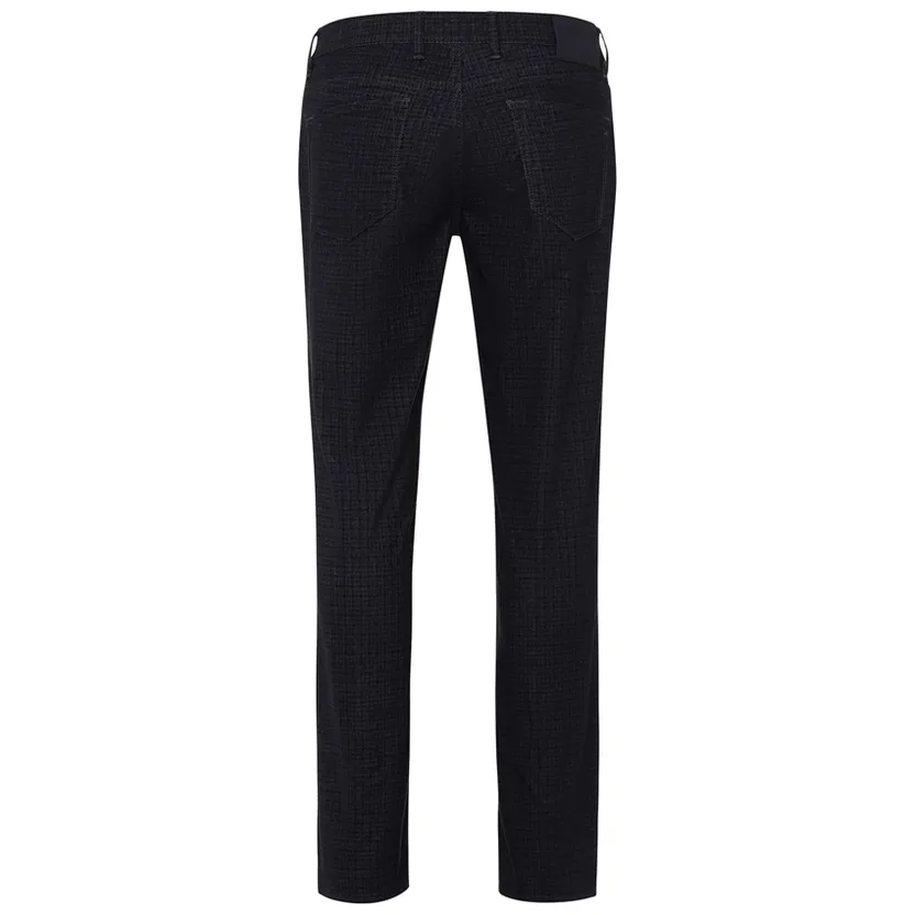 Brax 5-pocket pantalon donkerblauw gemêleerd slim fit