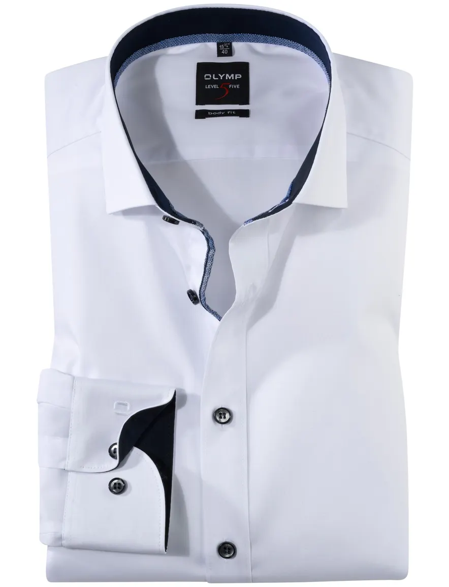 Olymp business overhemd extra slim fit wit uni