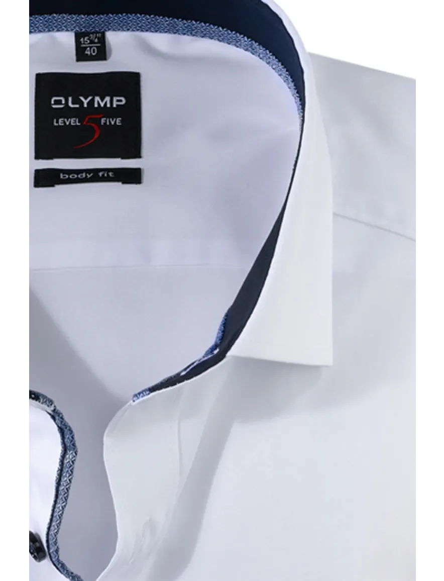 Olymp business overhemd extra slim fit wit uni