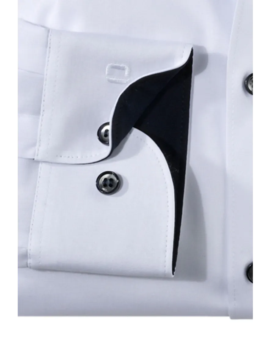 Olymp business overhemd extra slim fit wit uni