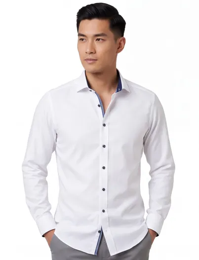 Olymp Olymp business overhemd extra slim fit wit uni