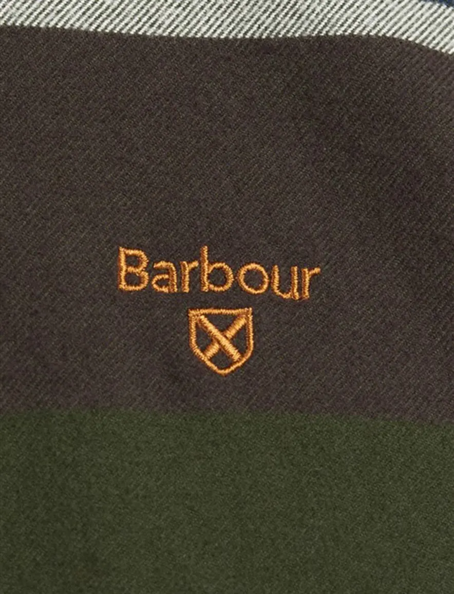 Katoenen Barbour casual overhemd normale fit groen geruit