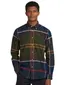 Katoenen Barbour casual overhemd normale fit groen geruit