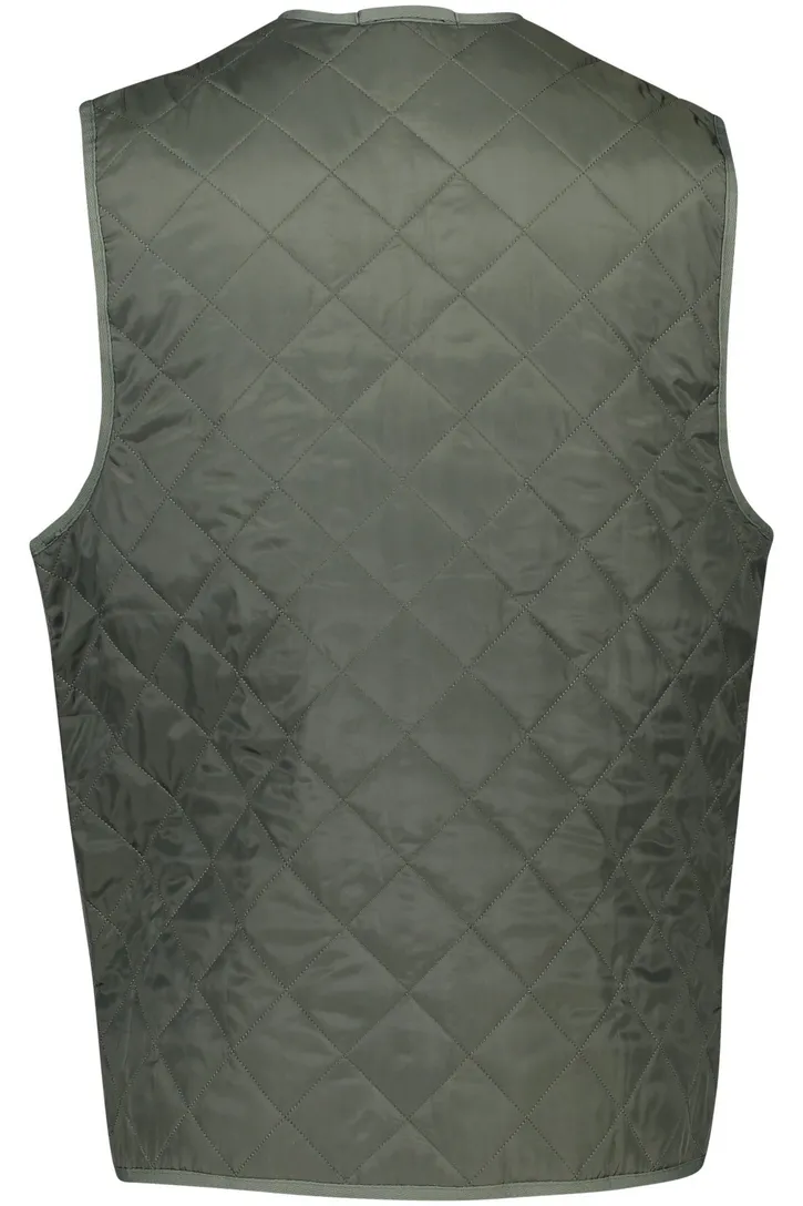 Barbour bodywarmer groen effen rits