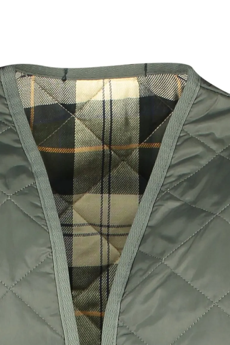 Barbour bodywarmer groen effen rits
