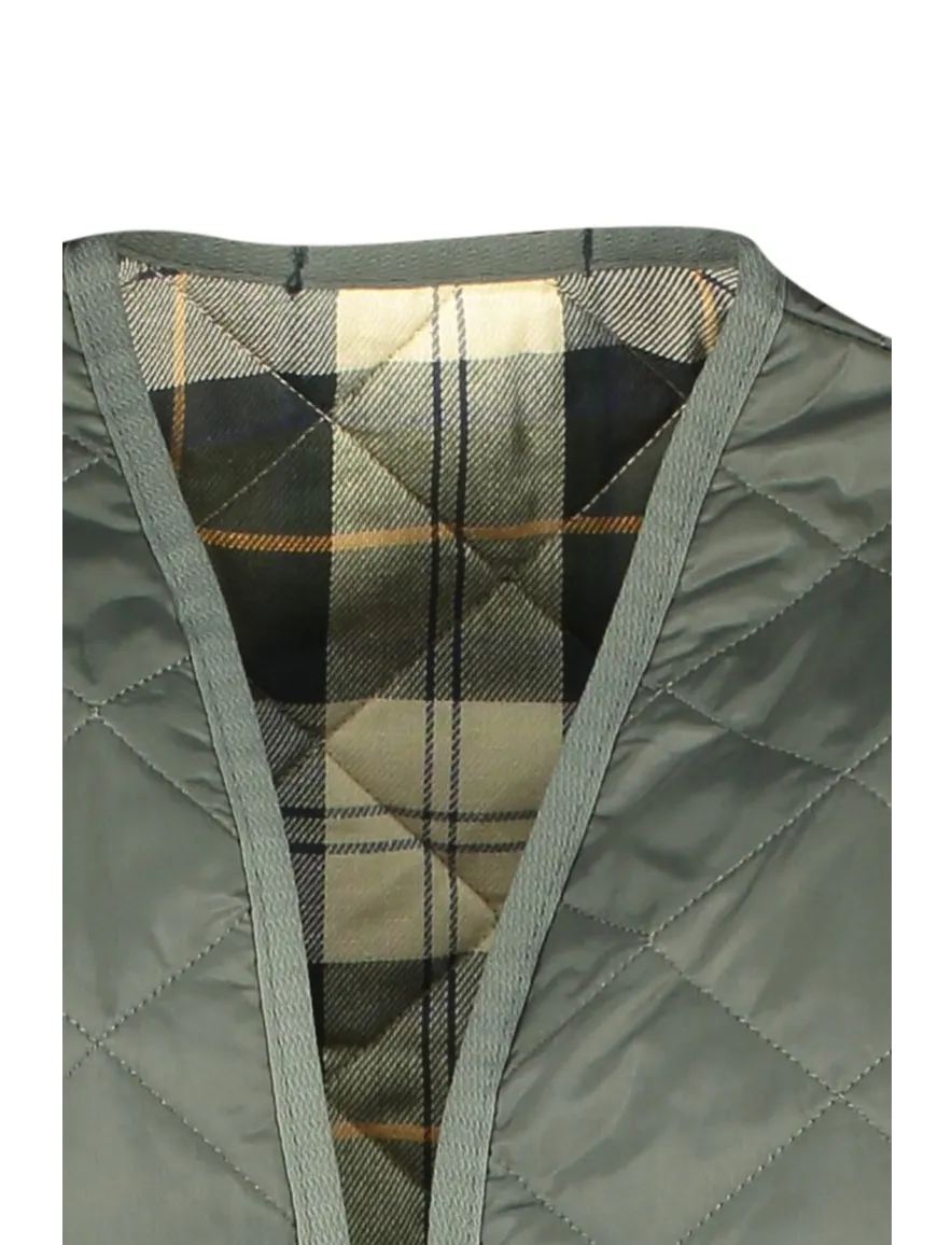Barbour bodywarmer groen effen rits