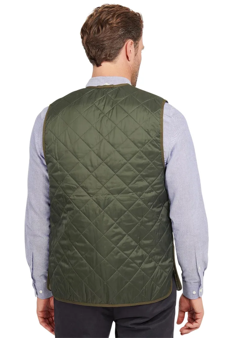 Barbour bodywarmer groen effen rits