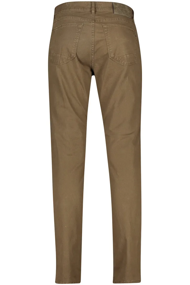 Brax jeans bruin effen katoen Chuck