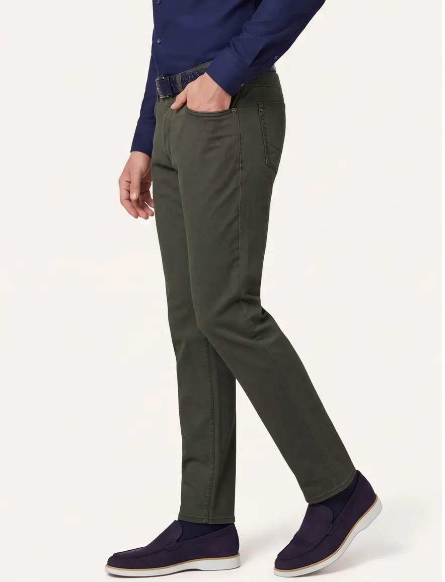 Brax Chuck 5-pocket broek groen