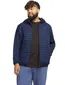 Jack & Jones Plus Size tussenjas kort blauw effen rits normale fit