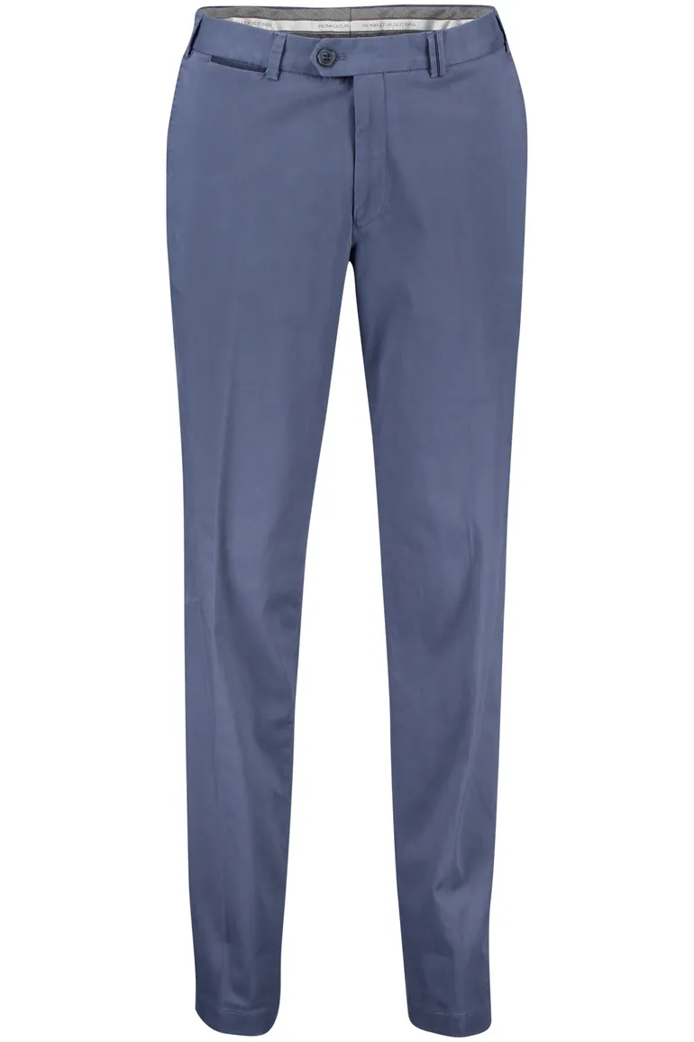 Hiltl katoenen broek Peaker blauw uni katoen