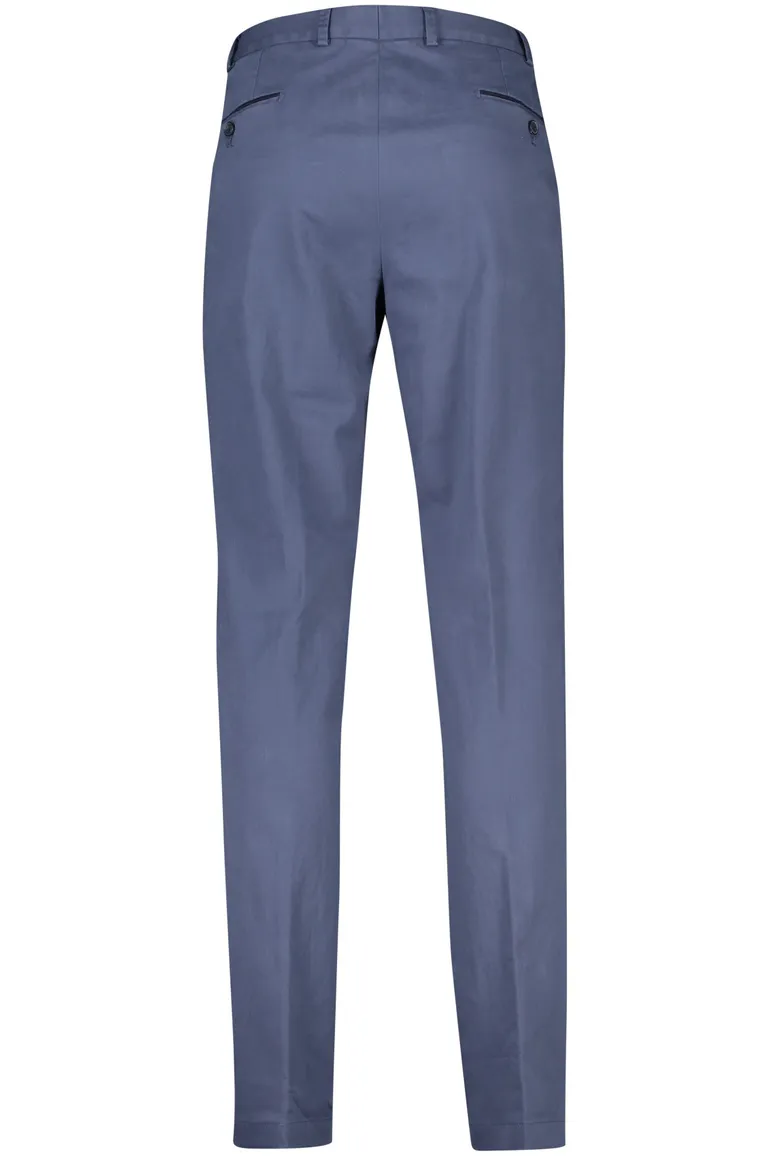 Hiltl katoenen broek Peaker blauw uni katoen