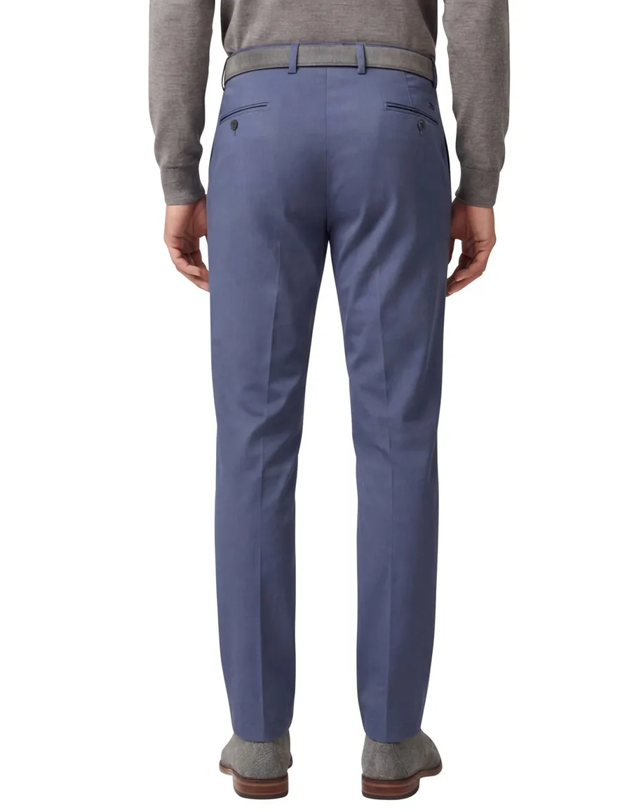 Hiltl katoenen broek Peaker blauw uni katoen