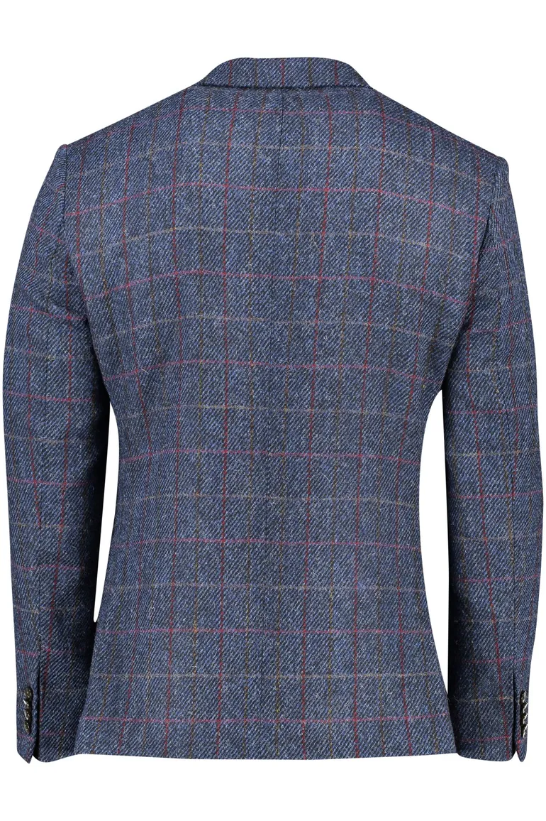 Wellington of Bilmore colbert blauw met ruit